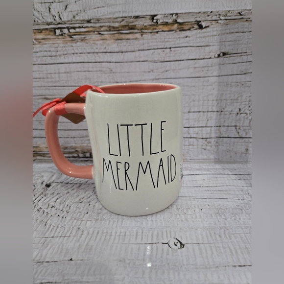 Rae Dunn Little Mermaid Mug, 16oz Ceramic Ariel Coffee Cup, Dbl Sided - Picture 2 of 2